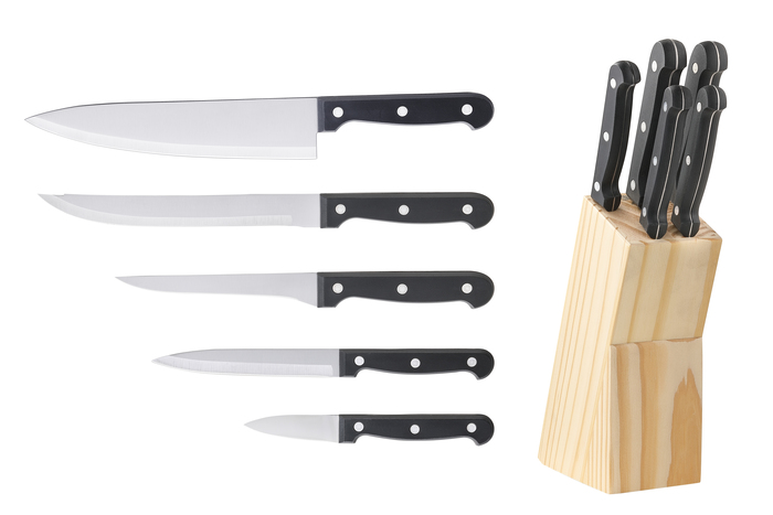 Набір ножів з підставкою 6 предметів Моно ( шт )